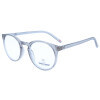 Moderne, transparente Kunststofflesebrille / -hilfe MIKY in angesagter Pantoform in Grau + 2,00 dpt