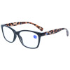 Ausgefallene Fertiglesebrille SAFARI mit Bügeln im Animal-Print und Federscharnier in Leopard - Orange + 2,50 dpt