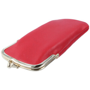 Edles Taschenetui SINA aus echtem Leder mit goldenem...