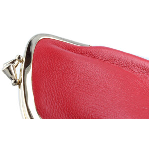 Edles Taschenetui SINA aus echtem Leder mit goldenem...