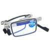 Praktische Blaulichtfilter Fertiglesebrille ANDREAS in klassischem Design - Faltbar inkl. Etui + 4,00 dpt