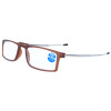 Faltbare Fertiglesebrille LUCA mit Blaulichtfilter und ausziehbaren Bügeln inkl. Etui in Braun + 1,00 dpt