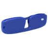 Flache Fertiglesebrille YANNIS mit Blaulichtfilter und flexiblen Bügeln inkl. Etui in Blau + 2,50 dpt