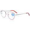 Elegante Lesebrille aus Metall SAN FRANCISCO WOMAN mit Blaulichtfilter und Federscharnier in Rot + 2,00 dpt