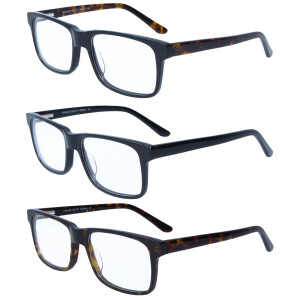 Klassische Kunststoff-Lesebrille CLASSIC mit...