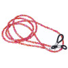 Angesagte Glasperlen-Brillenkette mit Gummischlaufe und Stopper in Rot