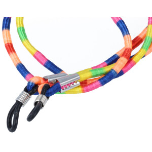 Farbenfrohe Brillenkordel aus glänzendem Stoff mit...
