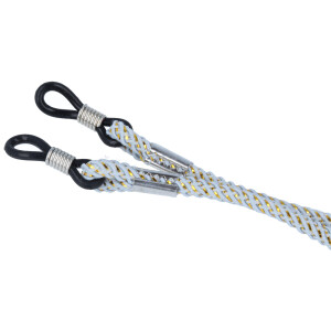 Elegante Brillenkordel mit goldenem Glitzer-Faden |...