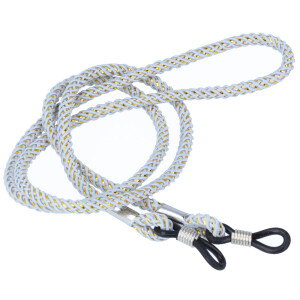 Elegante Brillenkordel mit goldenem Glitzer-Faden |...