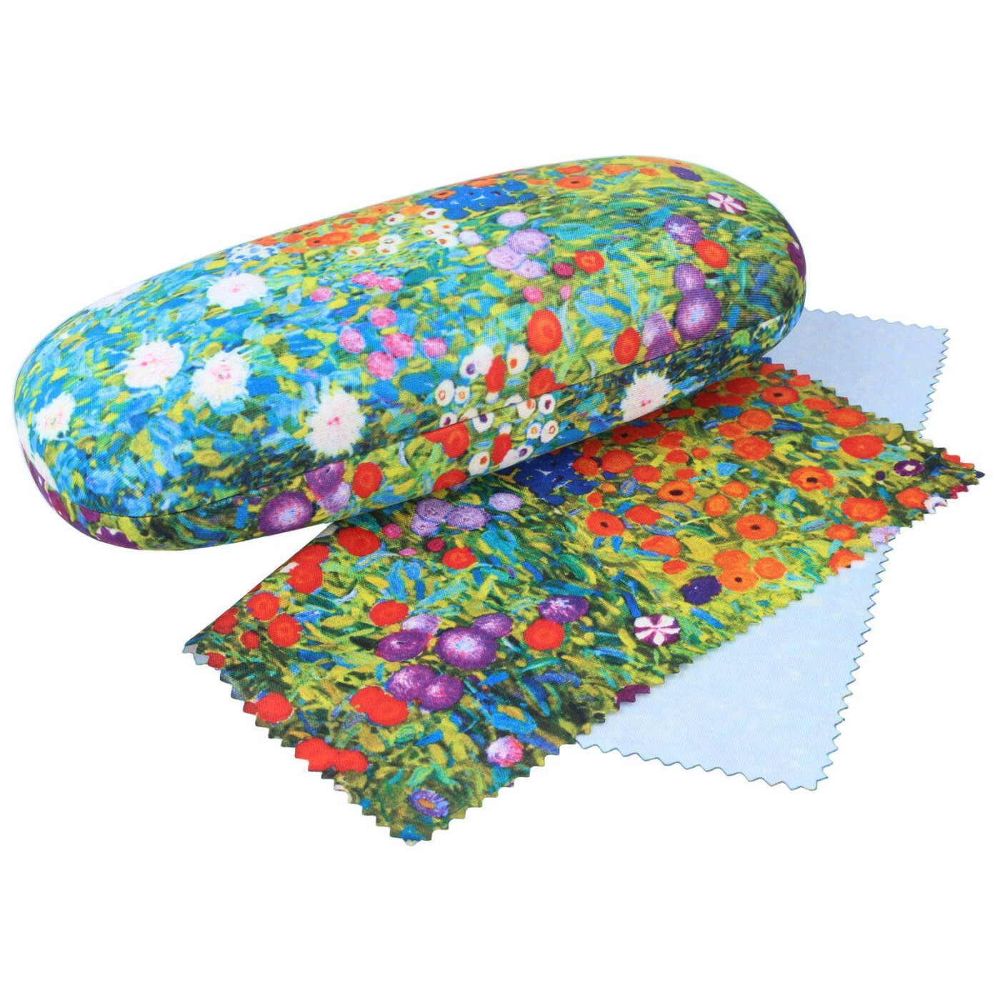 VON LILIENFELD Brillenetui Gustav Klimt: Boerentuin Brillenkoker Stabiele Reinigingsdoek Glasses Case Box Art Kunst