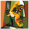 La Kelnet Microfasertuch - KUNST - "Cubist old man"