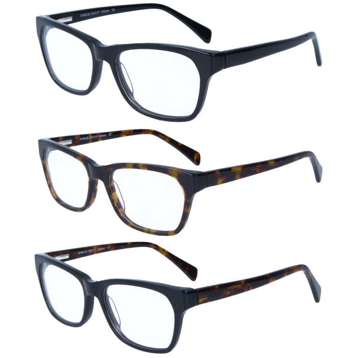 Klassische Fernbrille NOAH aus langlebigem Kunststoff mit Federscharnier und individueller Stärke