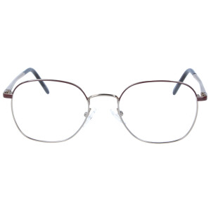 Moderne Metall-Fernbrille MERLIN in angesagter Panto-Form mit Federscharnier und individueller Stärke