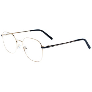 Moderne Metall-Fernbrille MERLIN in angesagter Panto-Form mit Federscharnier und individueller Stärke