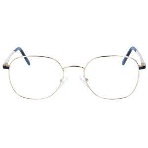 Moderne Metall-Fernbrille MERLIN in angesagter Panto-Form mit Federscharnier und individueller Stärke