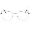 Moderne Metall-Fernbrille MERLIN in angesagter Panto-Form mit Federscharnier und individueller Stärke