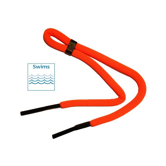 Praktisches Brillenband / Floater - Schwimmfähig mit Tube-Endstück in Orange