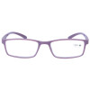 Dezente Fertiglesebrille / -hilfe FILIGRAN aus mattem Kunststoff mit farblich passendem Stecketui in Pflaume + 1,50 dpt
