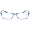 Dezente Fertiglesebrille / -hilfe FILIGRAN aus mattem Kunststoff mit farblich passendem Stecketui in Blau-Grau + 3,00 dpt