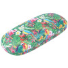 Tropisches Hartschalen-Etui WILDLIFE mit sommerlichem Papagei-Motiv und passendem Microfasertuch