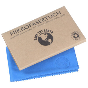 Microfasertuch aus recycelten PET-Flaschen 15 x 18 cm
