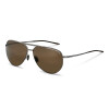 Moderne Porsche Design PO8688 D Sonnenbrille aus Titan in Gun