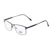 BW 66 - 202001 klassische Brillenfassung aus Metall in Schwarz mit flexiblen Bügeln
