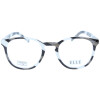 Elegante ELLE Lesebrille EL15933 aus hochglänzendem Kunststoff mit schickem Muster und hochwertigem Federscharnier in Grau + 1,50 dpt
