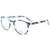 Elegante ELLE Lesebrille EL15933 aus hochglänzendem Kunststoff mit schickem Muster und hochwertigem Federscharnier in Grau + 3,00 dpt