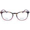 Sommerliche ELLE Kunststoff-Lesebrille EL15936 im farbenfrohen Design mit Federscharnier in Bordeaux + 2,50 dpt