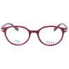 Schicke ELLE Lesebrille EL15932 in moderner Panto-Form aus hochglänzendem Kunststoff in Rot + 2,50 dpt