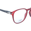 Elegante ELLE Lesebrille aus Kunststoff EL15931 mit großem Blickfeld und Federscharnier in Rot + 2,50 dpt
