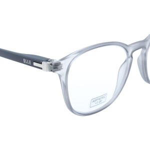 Elegante ELLE Lesebrille aus Kunststoff EL15931 mit großem Blickfeld und Federscharnier in Grau + 2,00 dpt