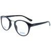Ausgefallene ELLE Lesebrille EL15930 aus hochglänzendem Kunststoff mit Federscharnier in Schwarz + 2,00 dpt