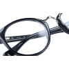 Ausgefallene ELLE Lesebrille EL15930 aus hochglänzendem Kunststoff mit Federscharnier in Schwarz + 2,00 dpt