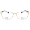 Edle ELLE Lesebrille EL15938 in eleganter Perlmutt-Optik mit hochwertigem Federscharnier in Beige + 1,00 dpt