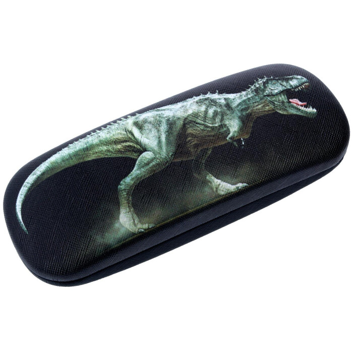 Super cooles Hartschalen-Brillenetui für Kinder und Teenager mit eindrucksvollen Dinosaurier-Motiven | T-Rex
