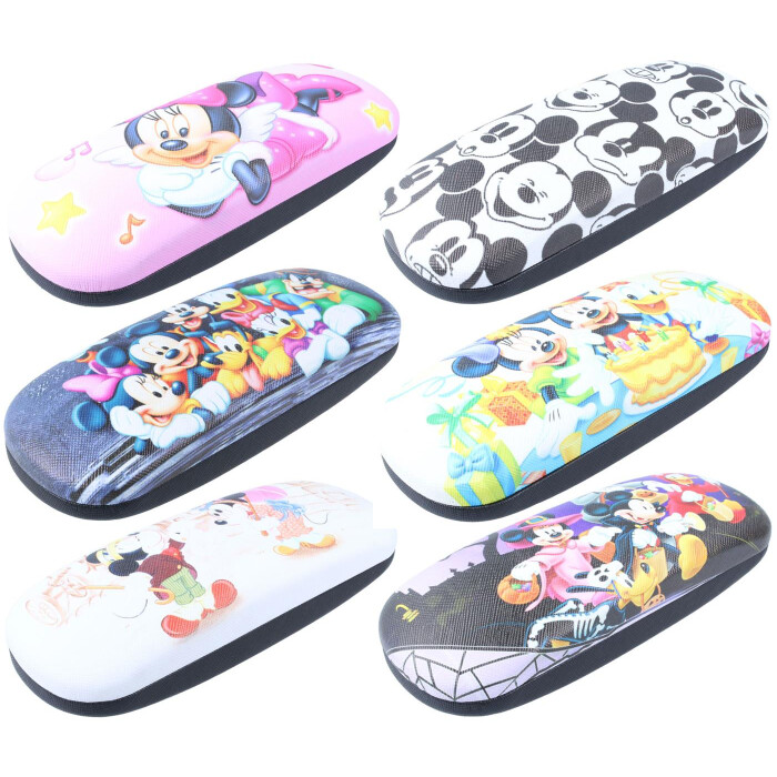 Niedliches Hartschalen-Brillenetui für Kinder mit versch. Mickey Mouse und Co. Motiven