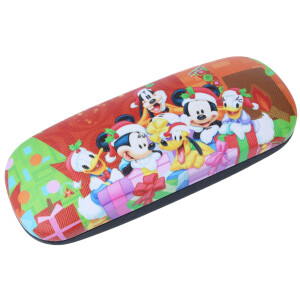 Niedliches Hartschalen-Brillenetui für Kinder mit versch. Mickey Mouse und Co. Motiven | Weihnachten