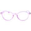 Sommerliche Fertiglesebrille / -hilfe TROPIC aus transparentem Kunststoff mit Federscharnier in Pink + 2,00 dpt
