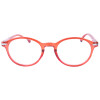 Sommerliche Fertiglesebrille / -hilfe TROPIC aus transparentem Kunststoff mit Federscharnier in Rot + 2,00 dpt