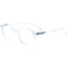 Sommerliche Fertiglesebrille / -hilfe TROPIC aus transparentem Kunststoff mit Federscharnier in Transparent + 1,50 dpt