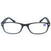 Matte Fertiglesebrille FEELING aus hochwertigem Kunststoff mit Federscharnier in Schwarz + 2,00 dpt