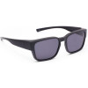 Schicke polarisierende Überbrille / Sonnenbrille aus Kunststoff in Matt-Schwarz