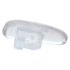 PVC-Nasenpad zum Stecken/Quetschen mit Öse für z.B. STEPPER-Brillenfassungen 11 mm Halbrund