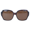 Moderne Überbrille / Sonnenbrille mit Sonnenschutz und Polarisation in Havanna inkl. Etui in Grau