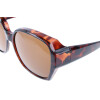 Moderne Überbrille / Sonnenbrille mit Sonnenschutz und Polarisation in Havanna inkl. Etui in Grau