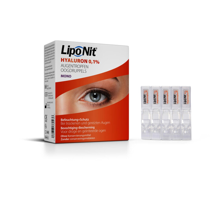Liponit Augentropfen mono 0,1% Hyaluron, 1er Pack (30 x 0,4 ml)