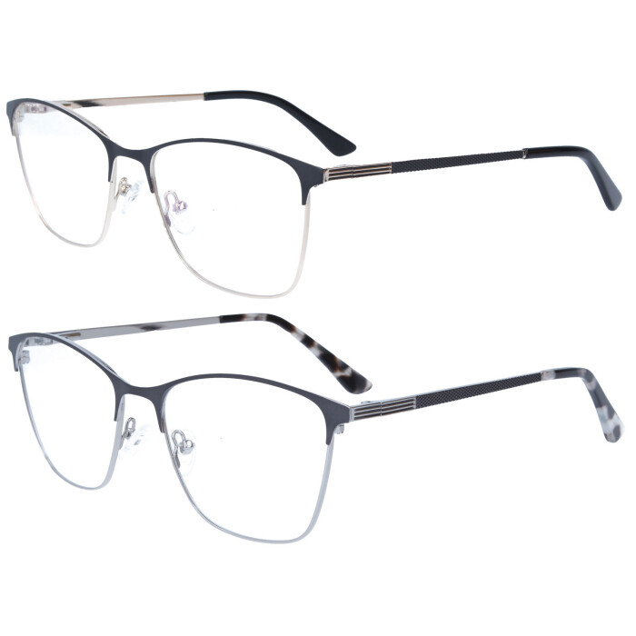 Schicke Lesebrille GIESELA mit Federscharnier, Bügel aus Kunststoff und individueller Stärke