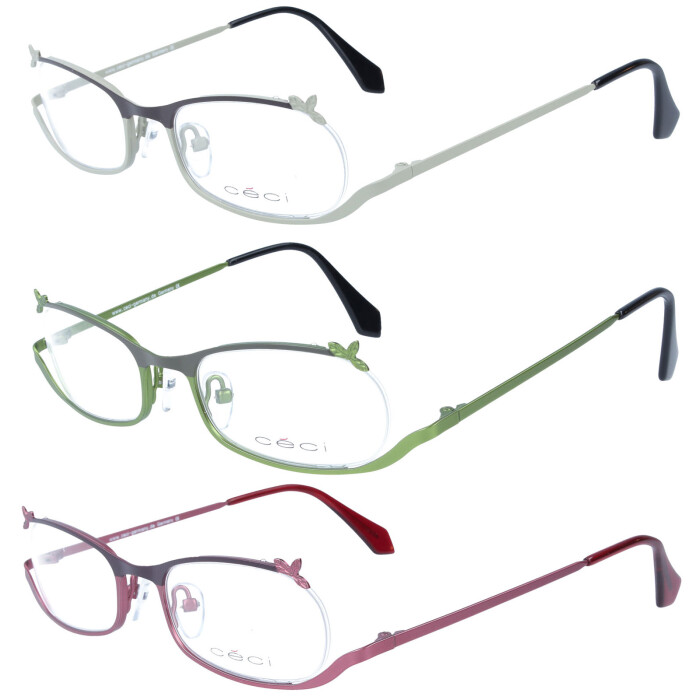 Extravagante Metall-Lesebrille 5107 mit kunststoff Bügeln und individueller Stärke